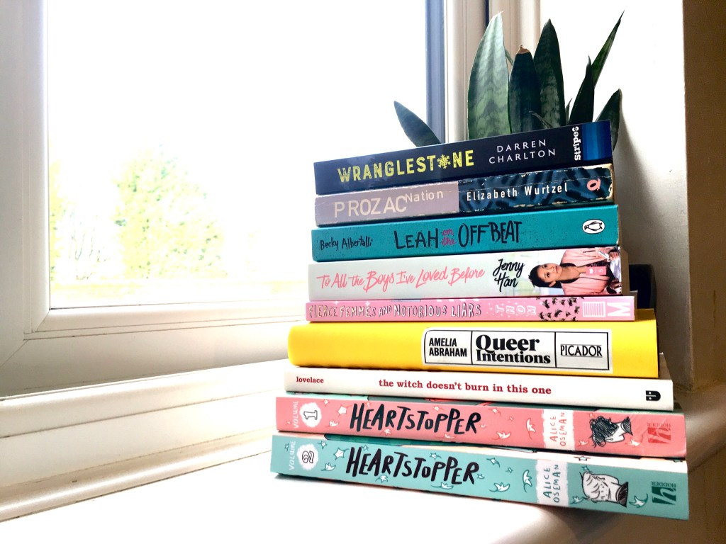 pile of books book stack tbr wrap up